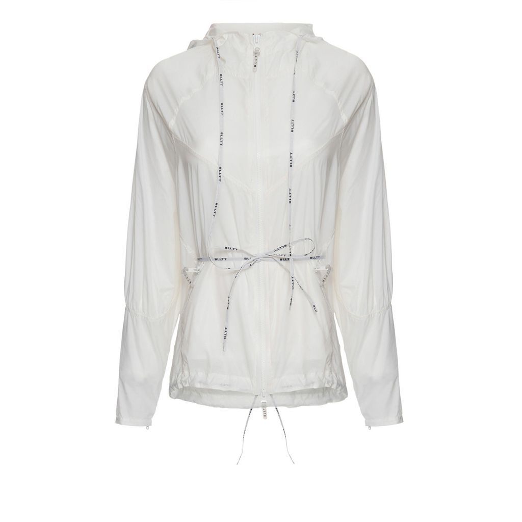 Women's White Windbreaker Jacket Bag Bianco Medium Balletto Athleisure Couture