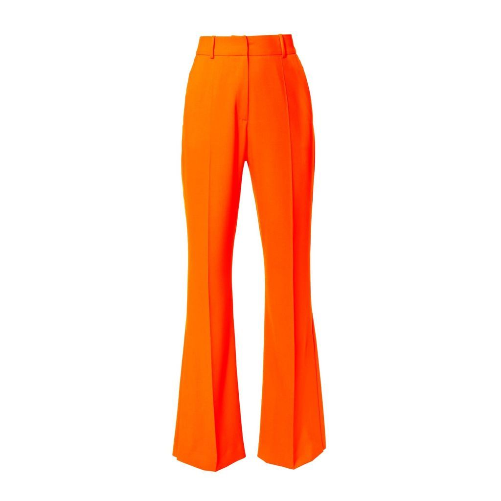 Women's Yellow / Orange Camilla Neon Orange Flared Pants - Long Extra Small Aggi