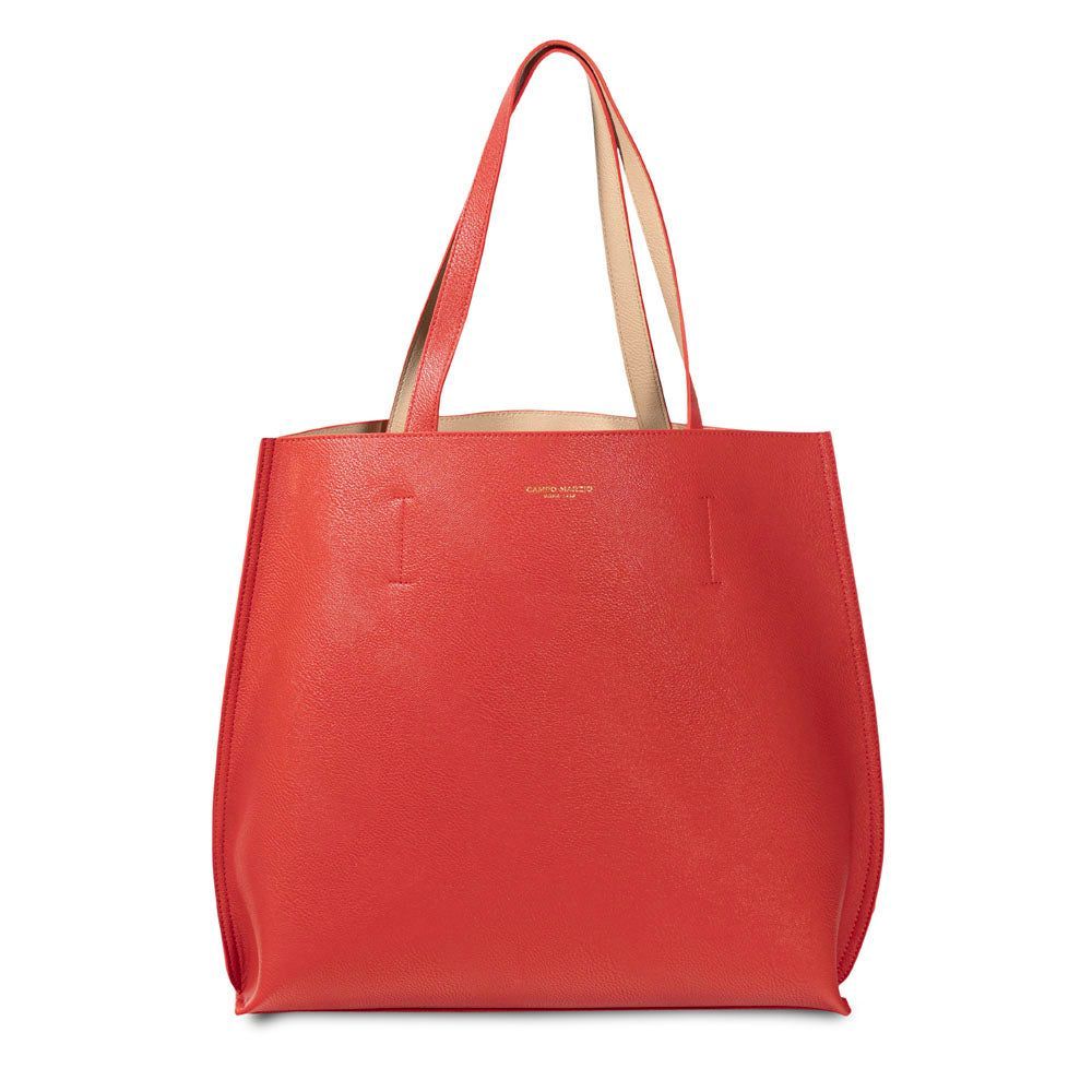 Women's Yellow / Orange Campo Marzio Iconic Double Tote Bag - Tangerine - Orange One Size