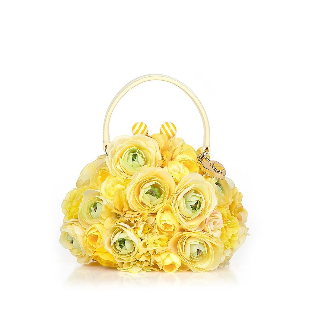 Women's Yellow / Orange Lemon Pop Mini Flower Bag One Size BB TAYLOR
