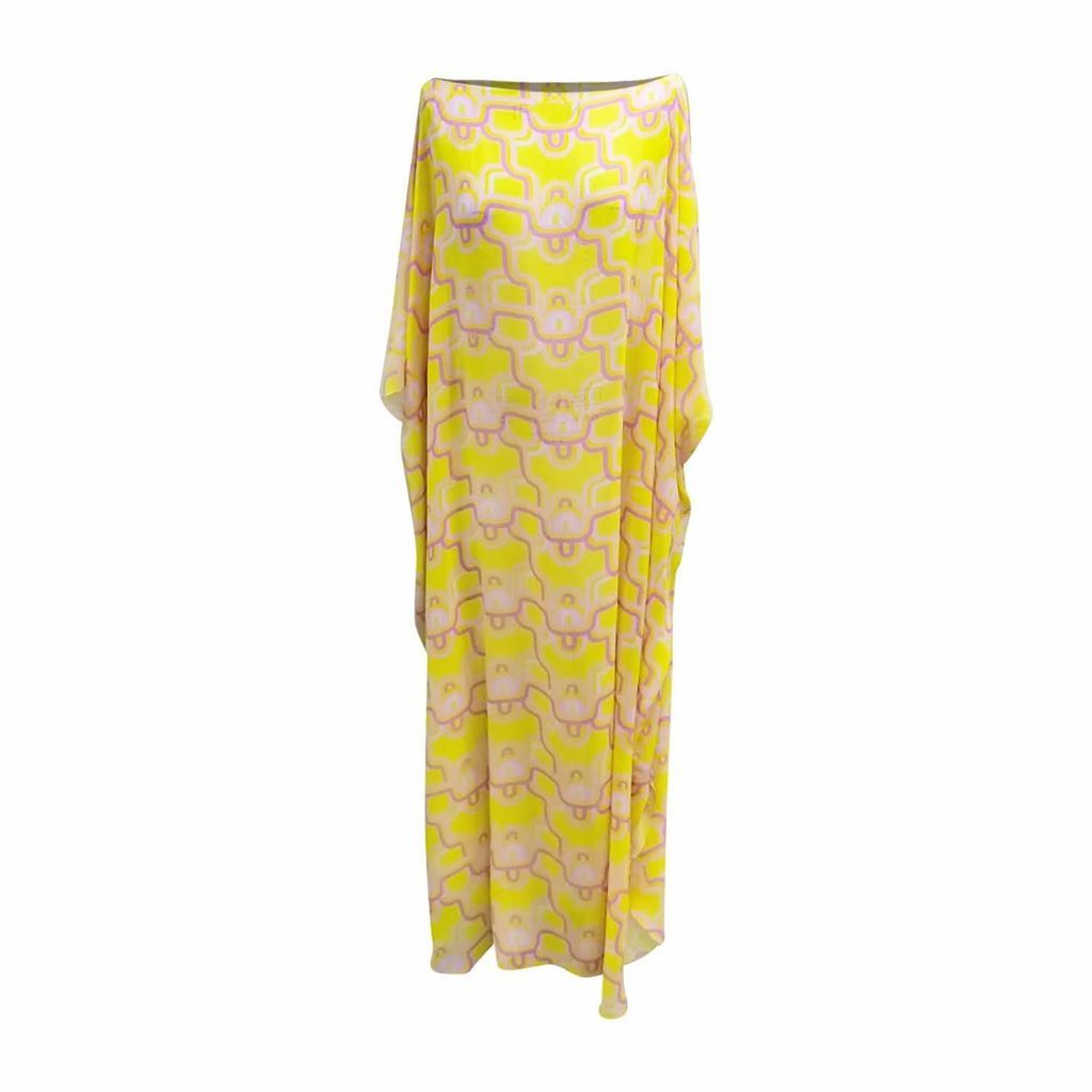 Women's Yellow / Orange Madam Lydie Lemon Kaftan One Size Julia Clancey