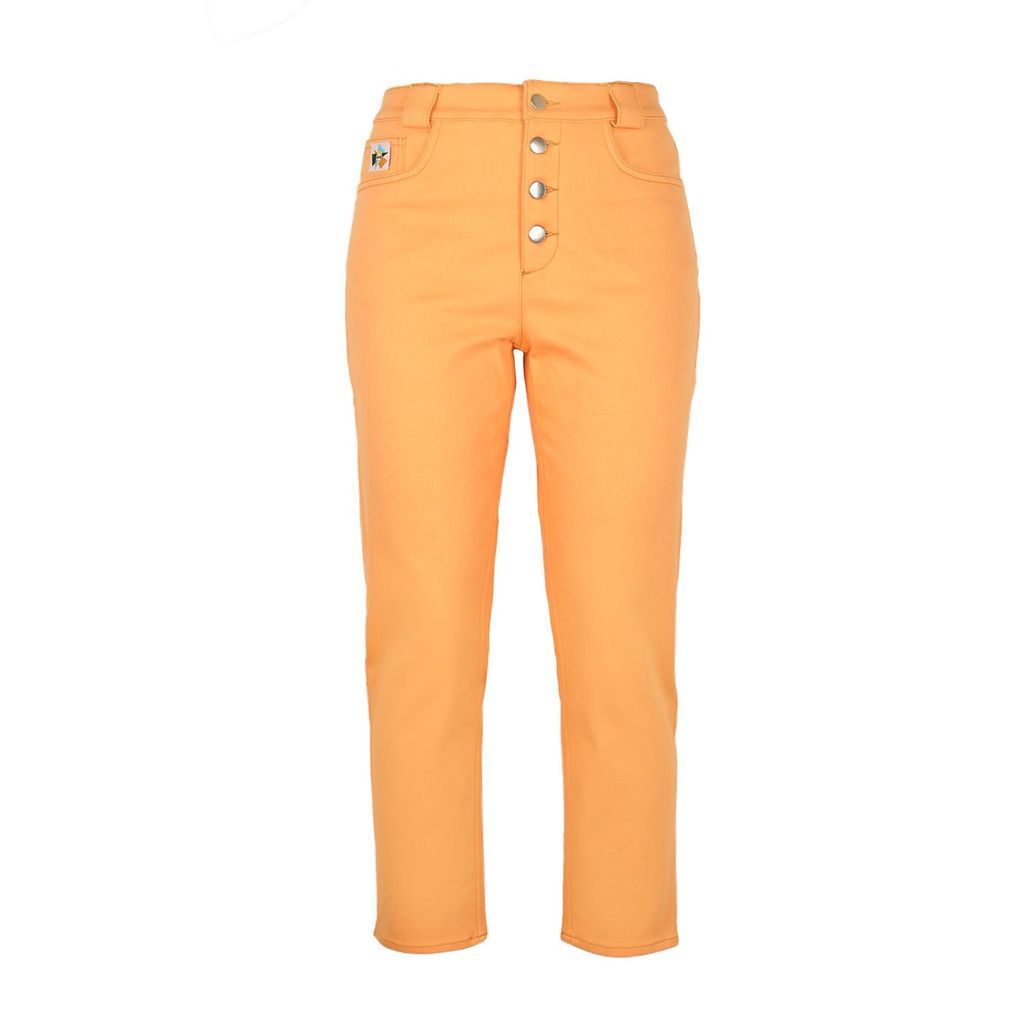 Women's Yellow / Orange Rogue Organic Cotton Summer Jeans In Orange Xxs blonde gone rogue