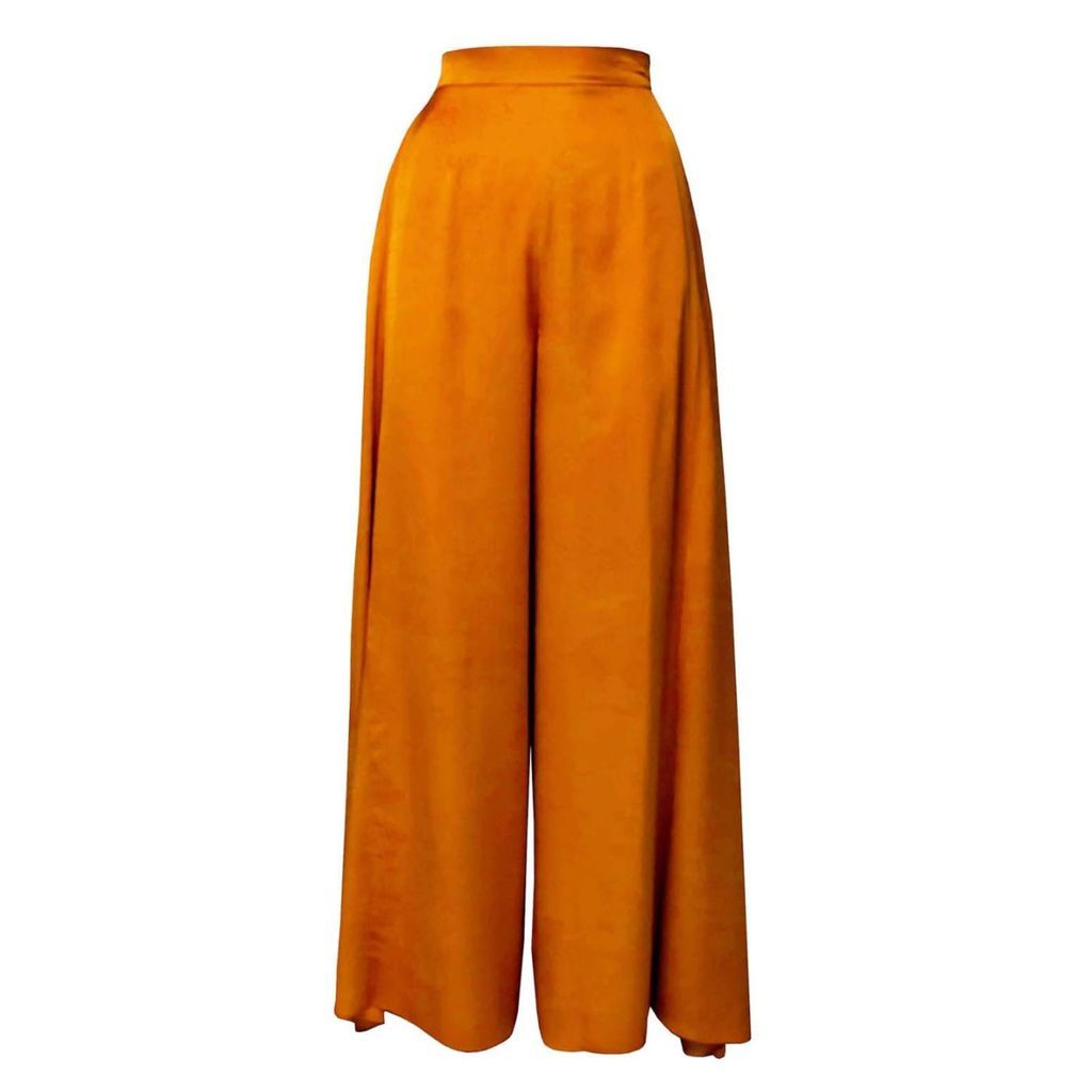 Women's Yellow / Orange Skyline Orange Wide-Leg Trousers Medium DALB