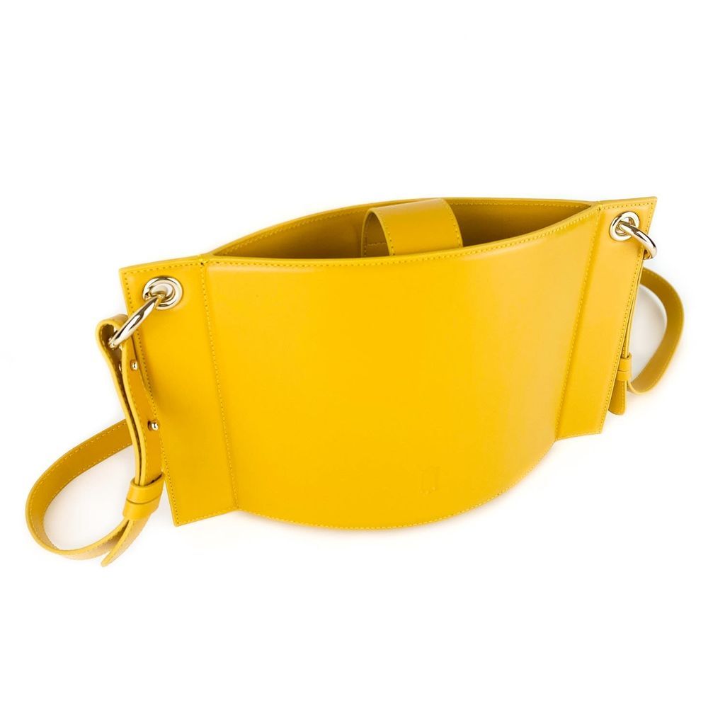 Women's Yellow / Orange Space Bag In Mustard IMESMERI