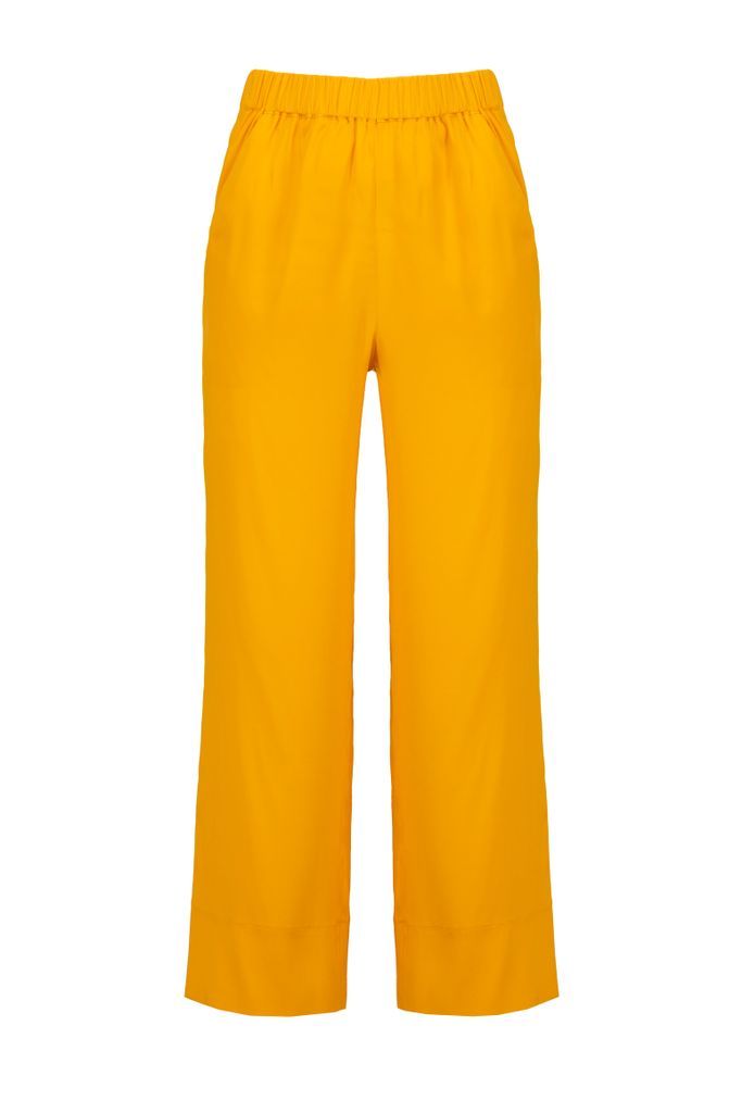 Women's Yellow / Orange Straight-Leg Pants In Tangerine Orange Extra Small JAAF