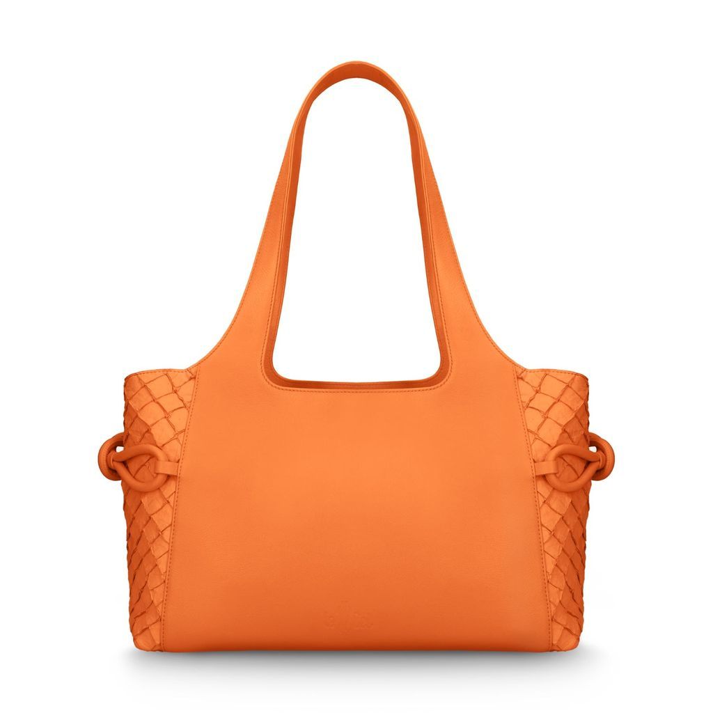 Women's Yellow / Orange Tote Bag Nathalie Pumpkin Pirarucu One Size La & Bel