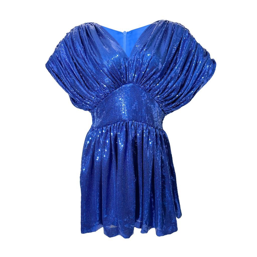 Women's Zowie Electric Blue Mini Dress Medium Julia Clancey