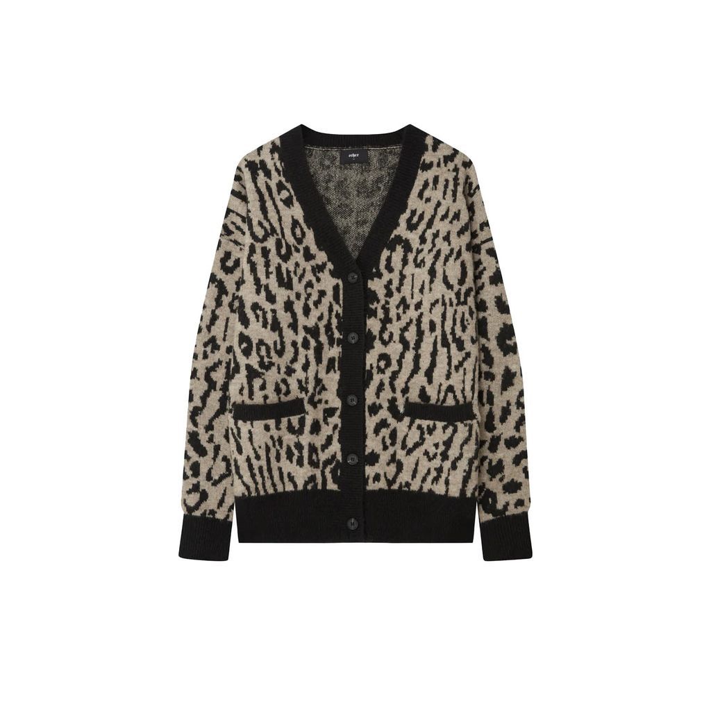 Womens - Animal Cardigan - Neutrals Extra Small Wolf & Badger