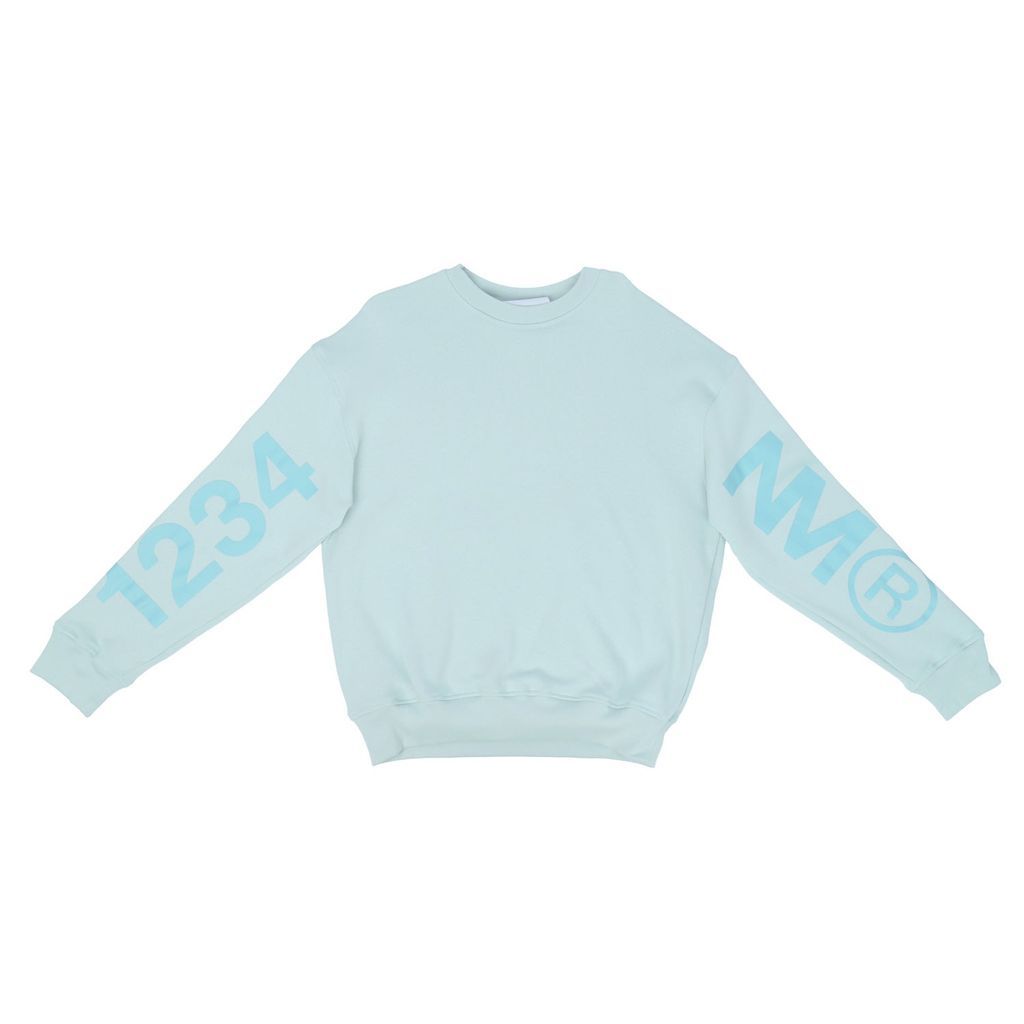 Women's Organic Cotton Normal Sweatshirt Blue Extra Small Maison Misaga