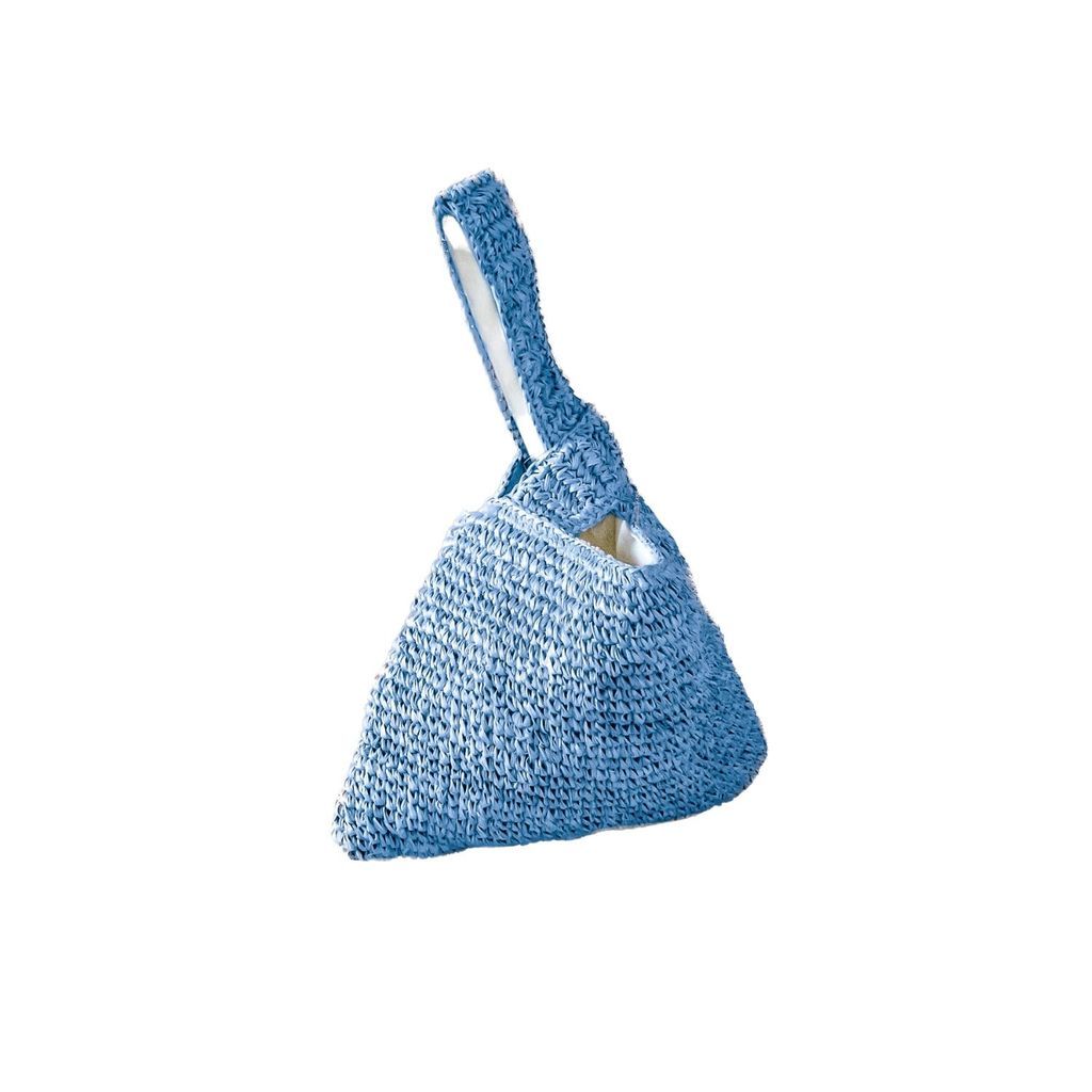 Women's Powder Blue Crochet Knot Bag LIKHÂ