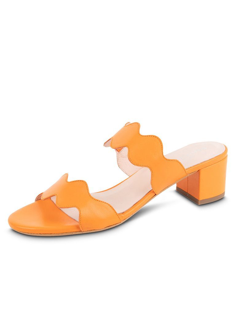 Women's Yellow / Orange Palm Beach Scalloped Sandal Orange 6 Uk Patricia Green