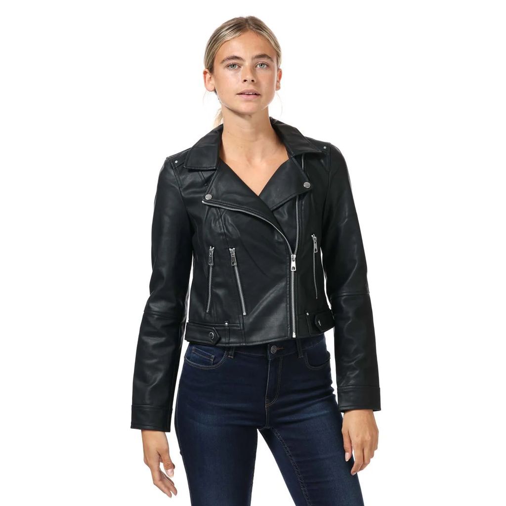 Womens Ally Faux Leather Jacket