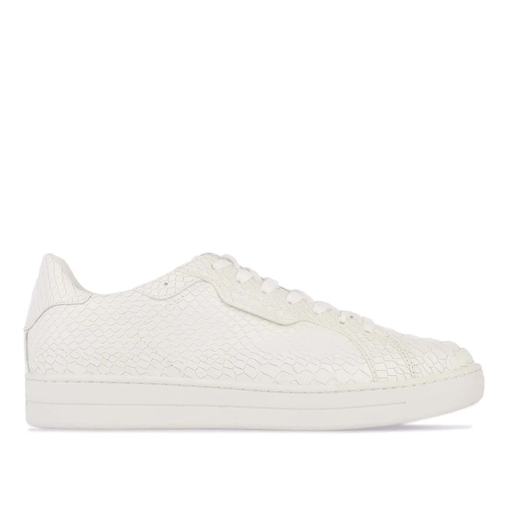 Womens Keating Python Embossed Leather Trainers