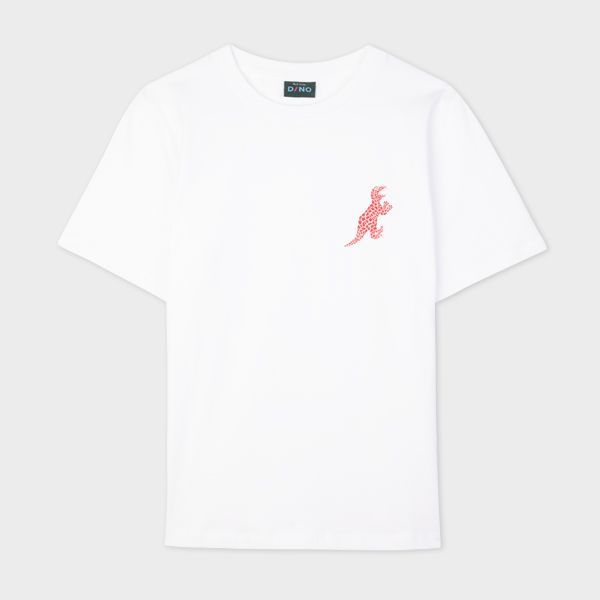 Women's White 'Dino' Boxy T-Shirt