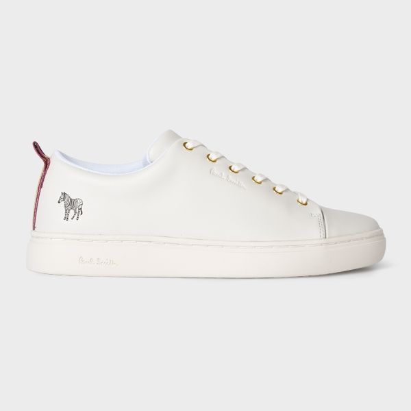 Women's White Leather 'Lee' Trainers