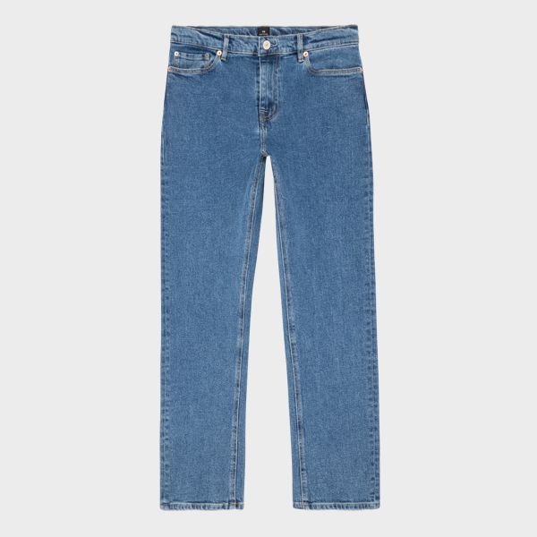 Women's Mid Wash Straight-Fit 'Happy' Jeans
