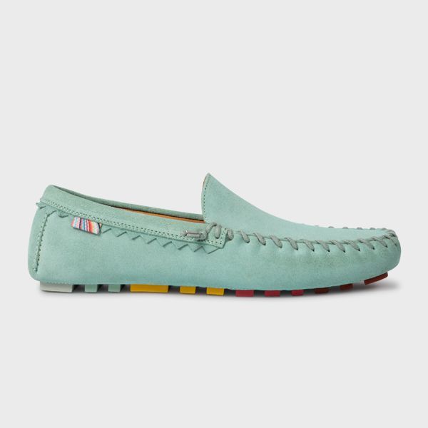Women's Turquoise Suede 'Dustin' Loafers