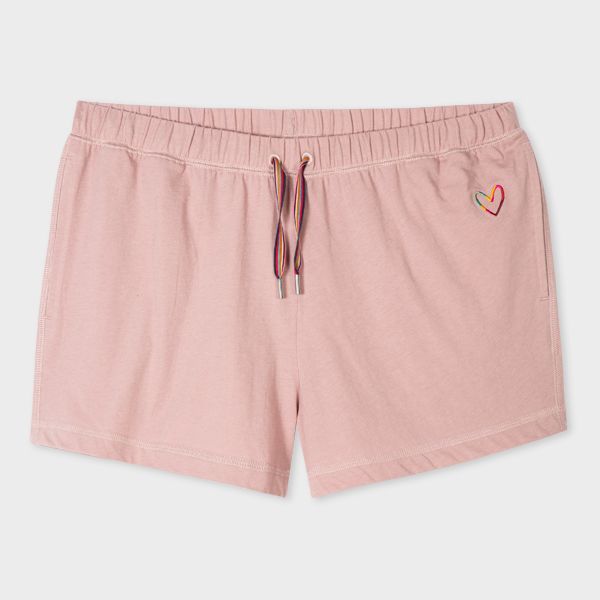 Women's Pink 'Swirl Heart' Jersey Shorts