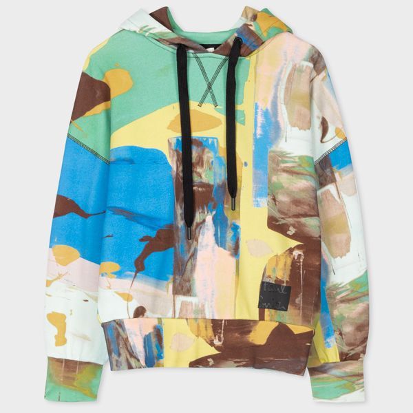 Women's Cotton 'Abstract Landscape' Hoodie