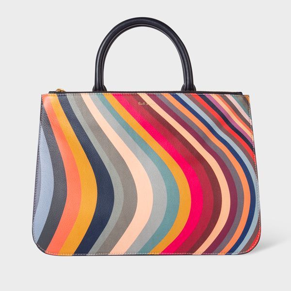 'Swirl' Double Zip Tote Bag