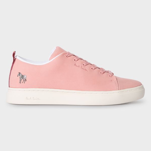 Pale Pink Leather 'Lee' Trainers