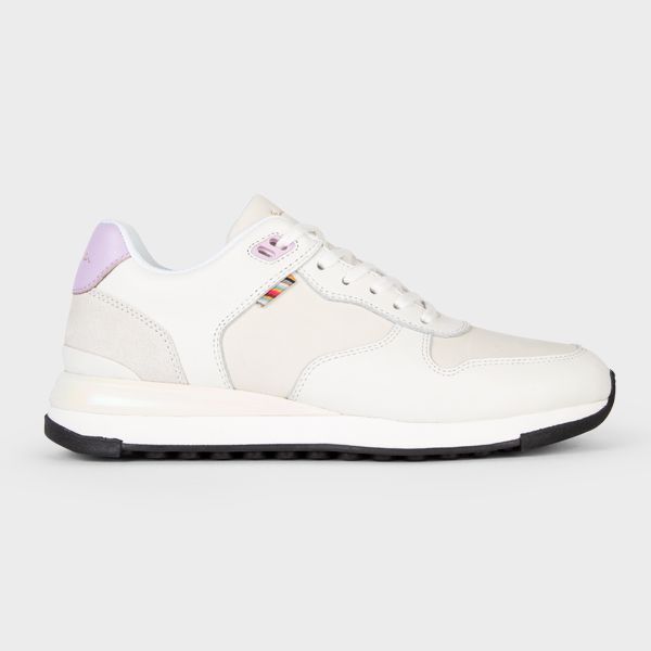 Women's White Leather 'Ware' Trainers