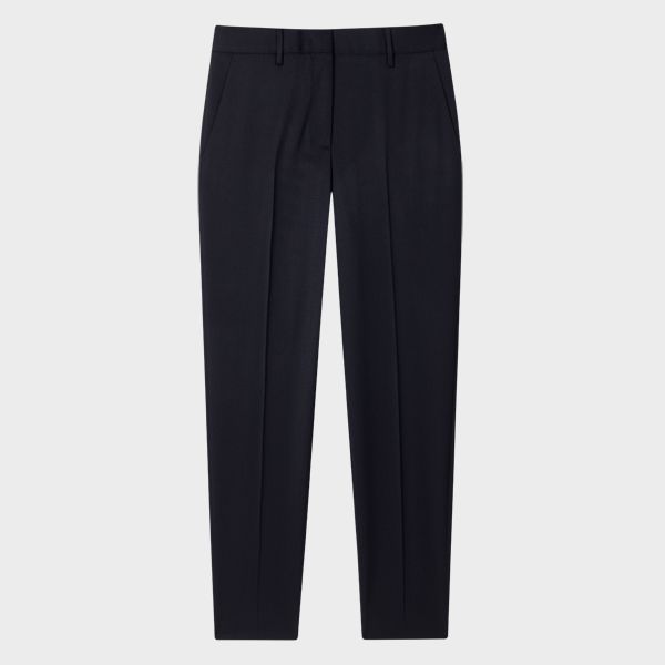 Women's Damson Tapered-Fit Wool Trousers