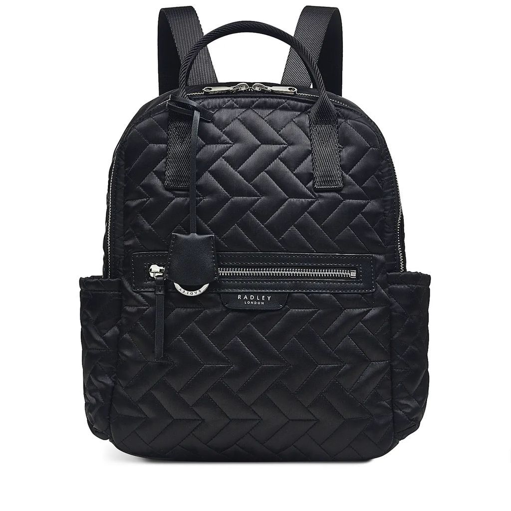 Women's Finsbury Park - Quilt Medium Ziptop Backpack - Black