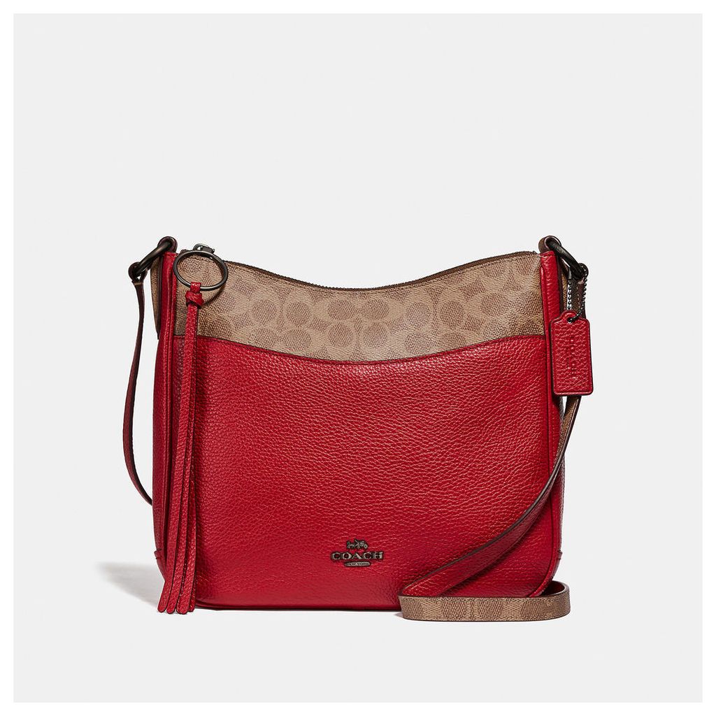 Coach Chaise Crossbody With Signature Canvas Blocking