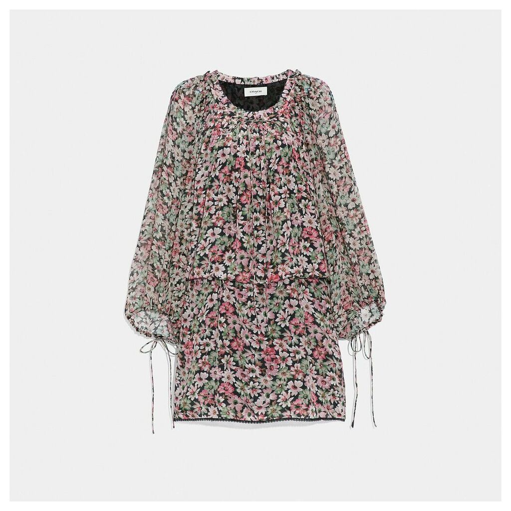 Coach Lacey Dress With Billowy Sleeves