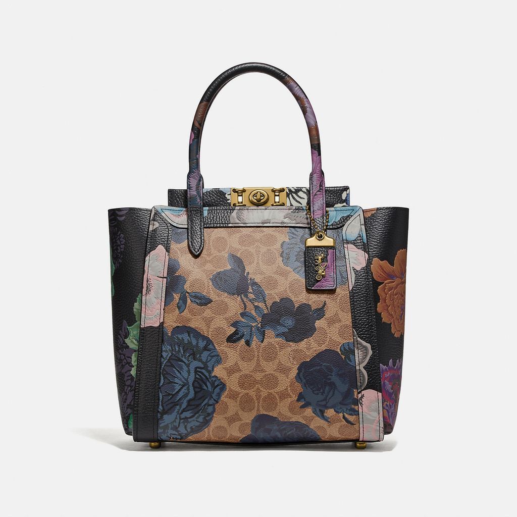 Troupe Tote In Signature Canvas With Kaffe Fassett Print