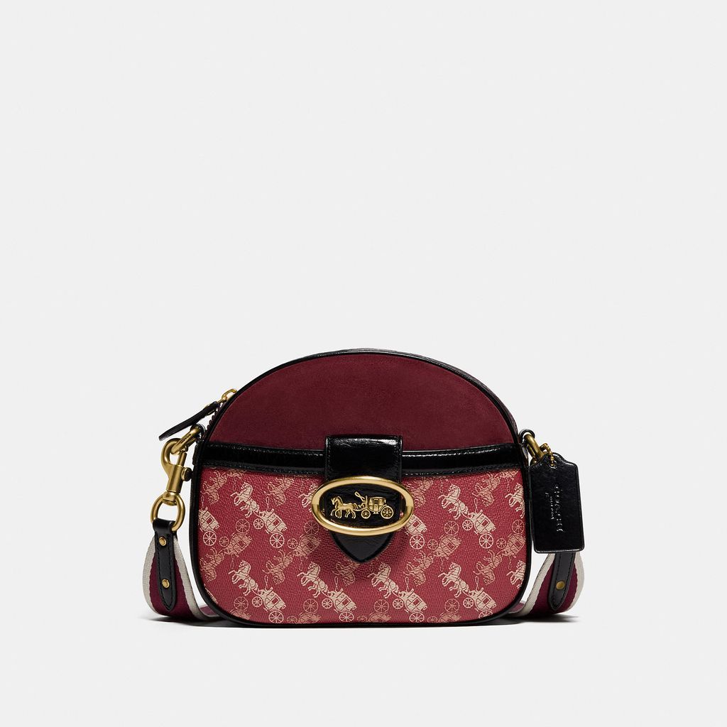 Kat Crossbody With Horse And Carriage Print