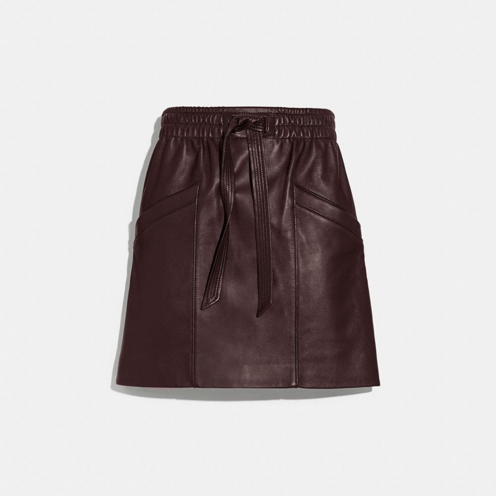 Leather Skirt in Brown - Size 04