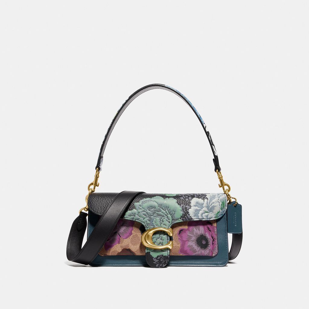 Tabby Shoulder Bag 26 In Signature Canvas With Kaffe Fassett Print