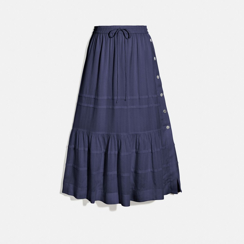 Stripe Tiered Skirt in Blue - Size 06