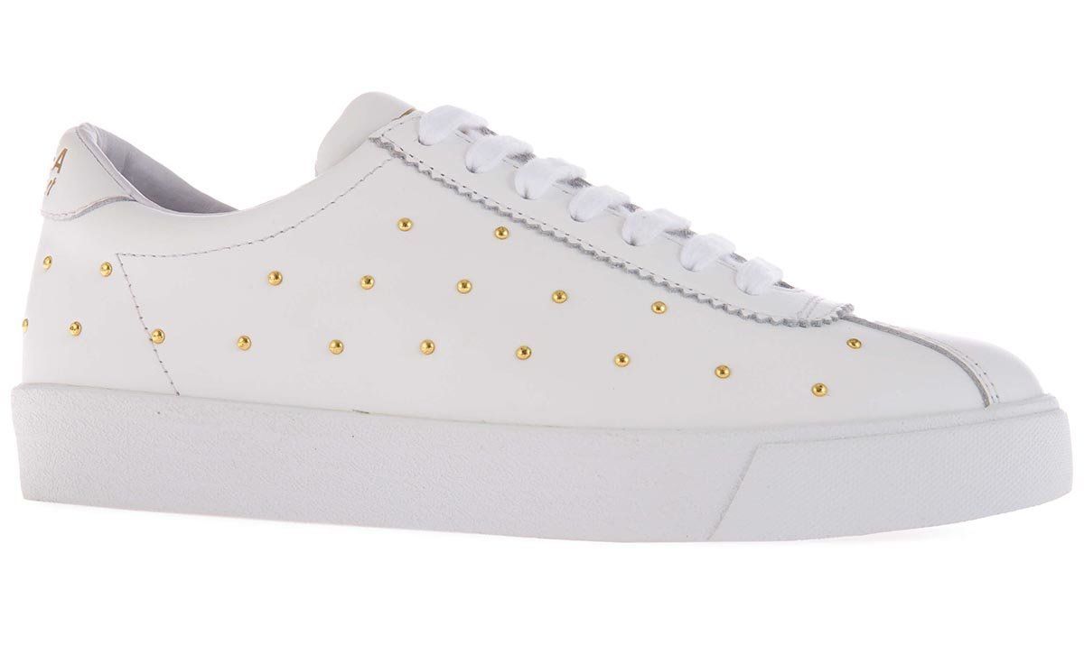2843 Superga Sport Club S Studded - White gold Trainers