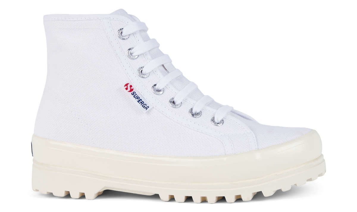 2341 Alpina Shiny Gum - White shiny Off White Boots