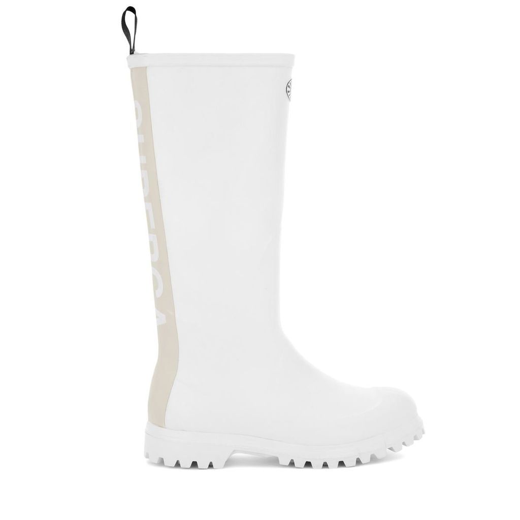 799 Rubber Boots Lettering - White