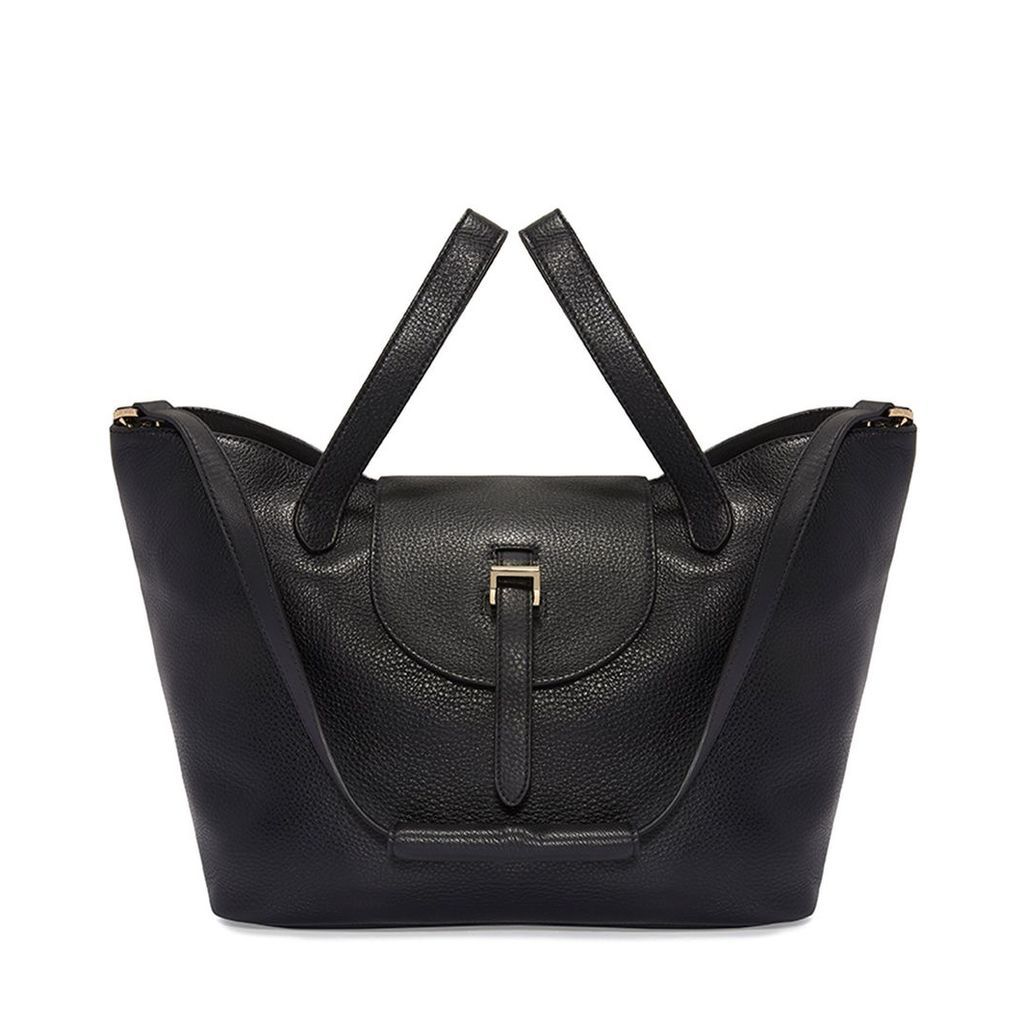 Meli Melo Thela Black Leather Tote Bag for Women