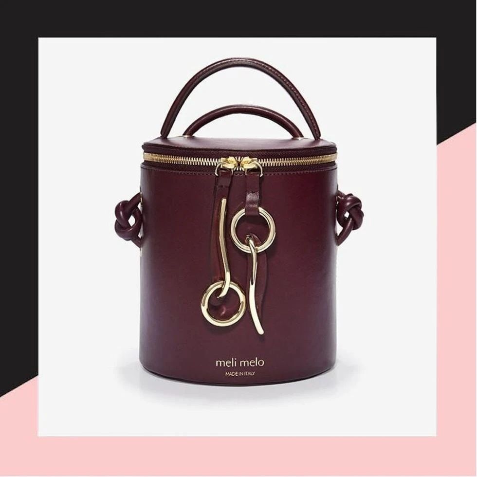Severine Burgundy Bucket Bag for Women