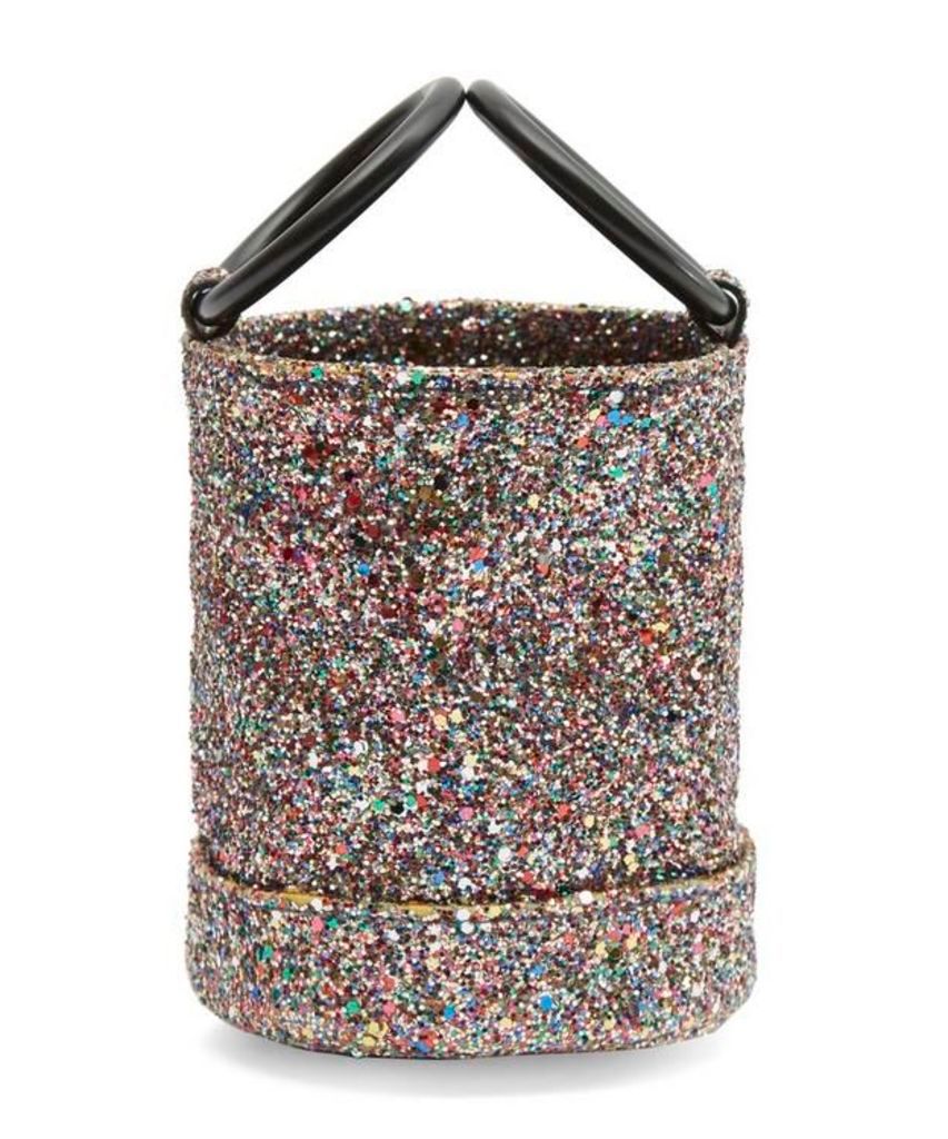 Bonsai 15 Small Glitter Link Strap Bucket Bag