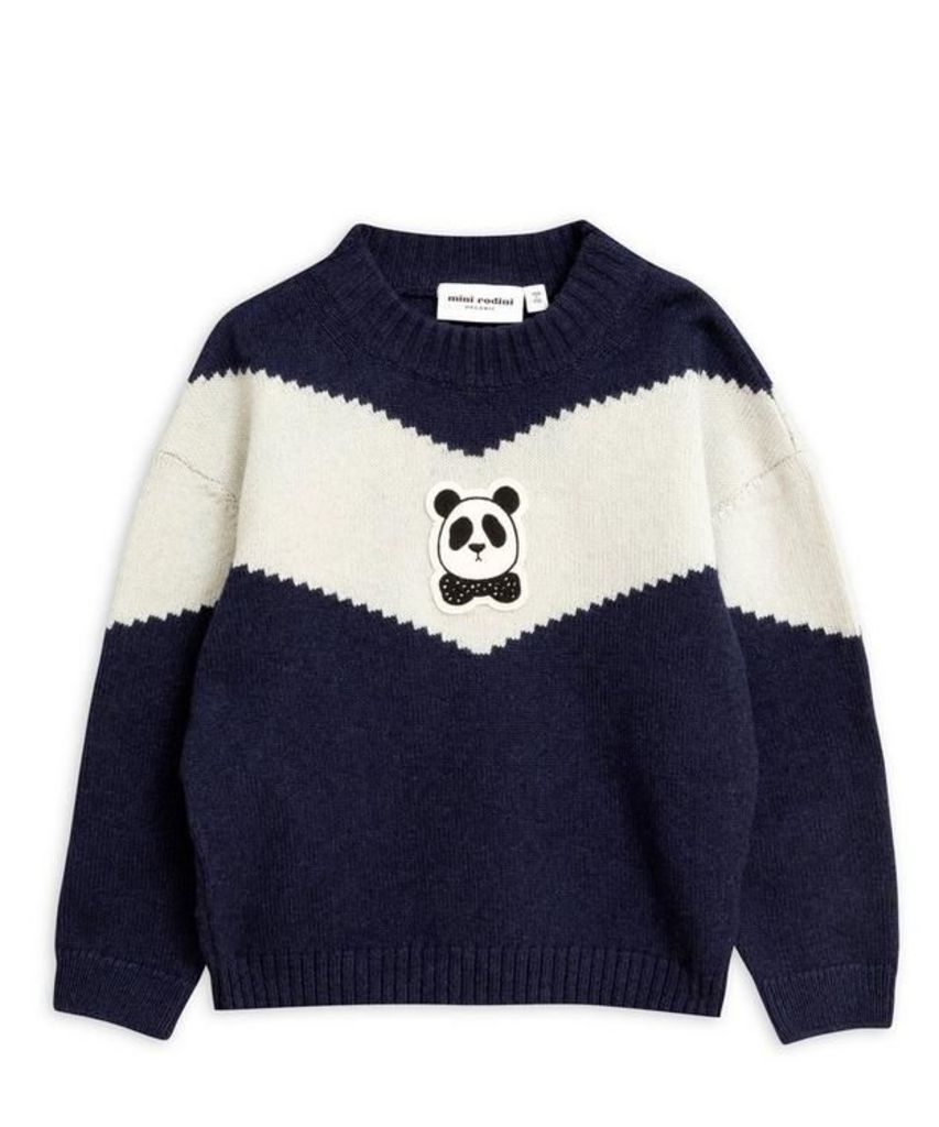 Panda Knitted Wool Sweater 2-8 Years