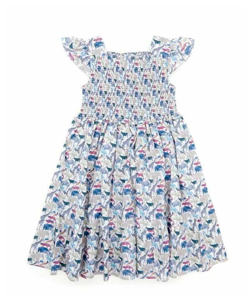 Queue For The Zoo Ruched Ruffle Dress 2-10 Years