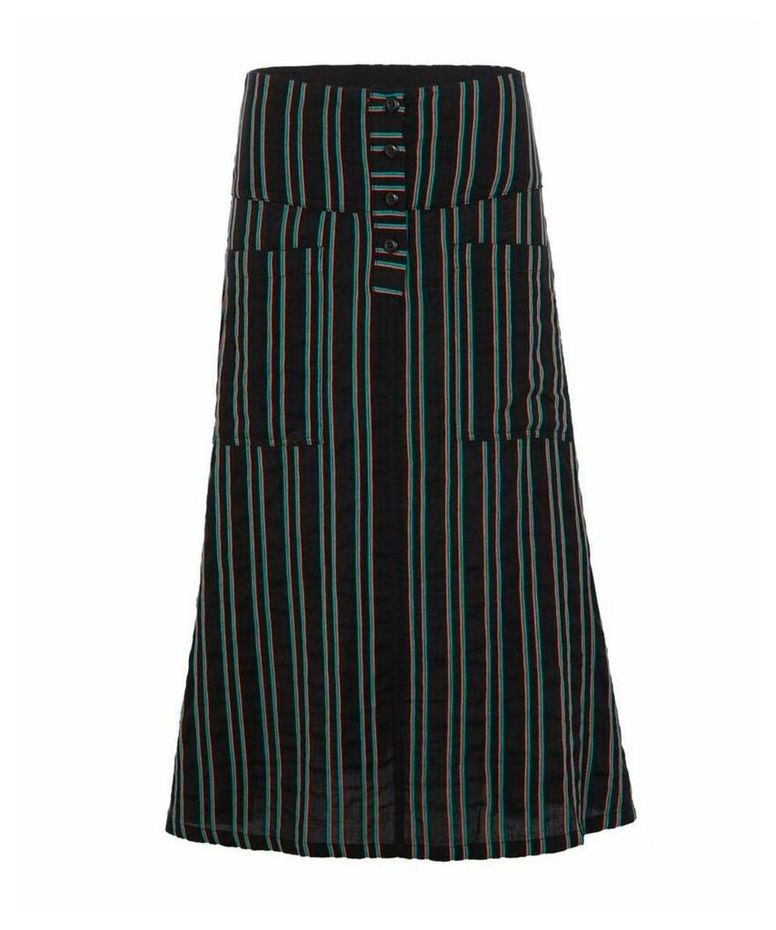 Maisie Button-Down Midi-Skirt