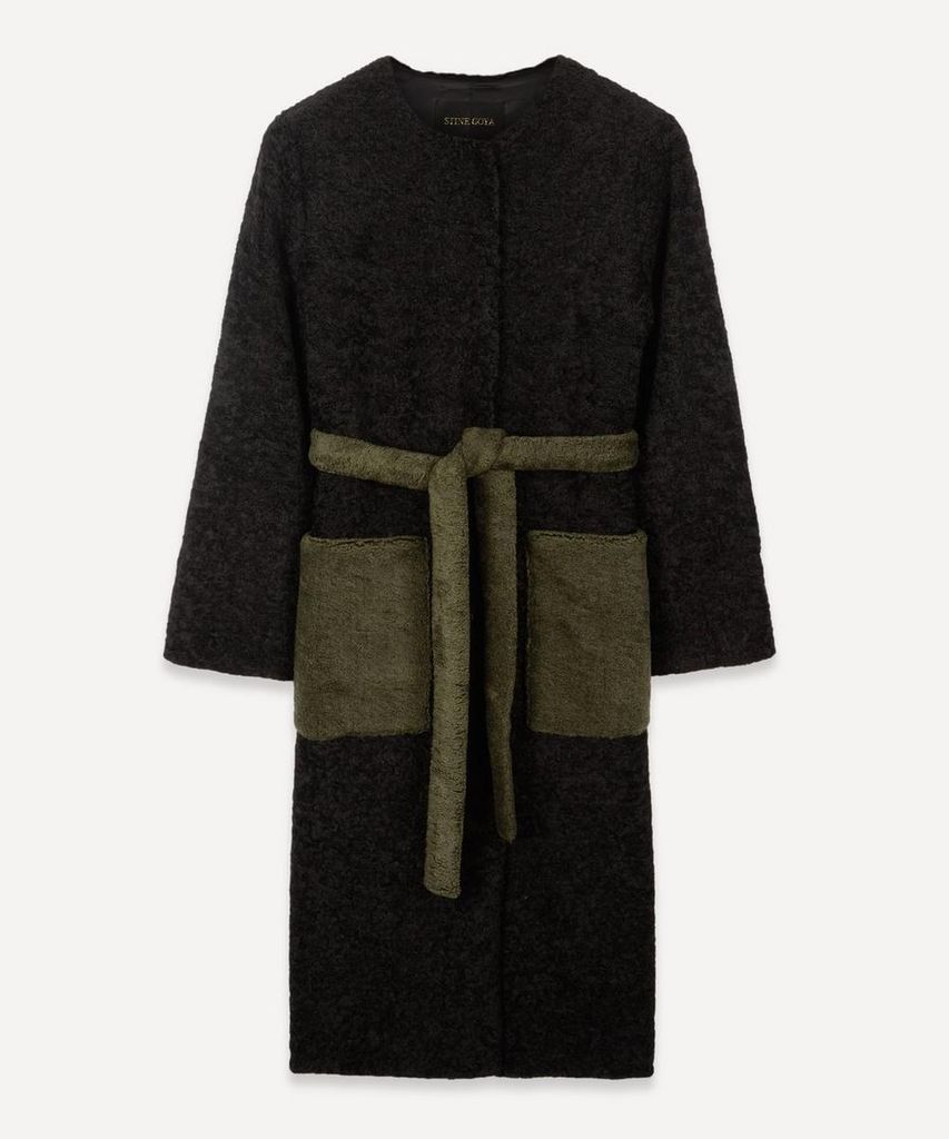 Matty Faux Fur Wrap Coat