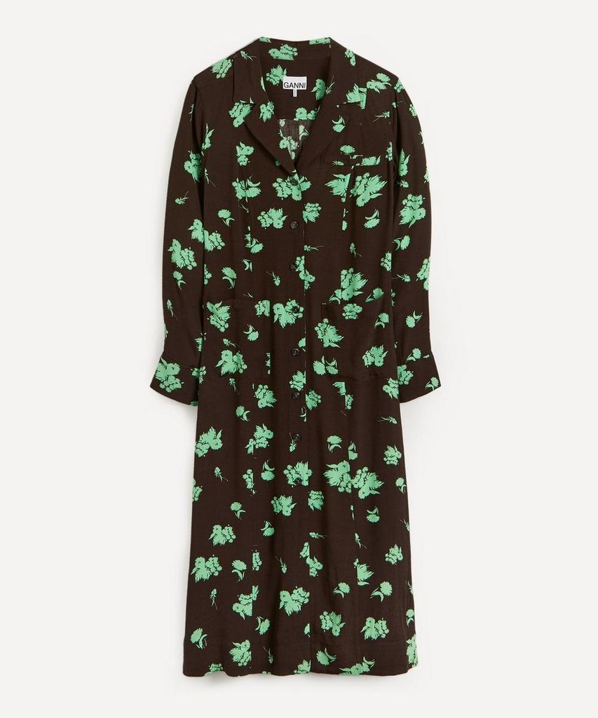 Tailored Floral Eco Shirt-Dress