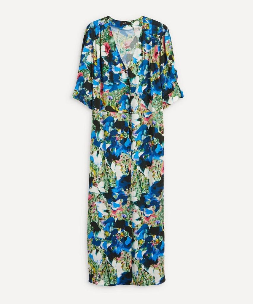 Floral Print Button-Down Dress