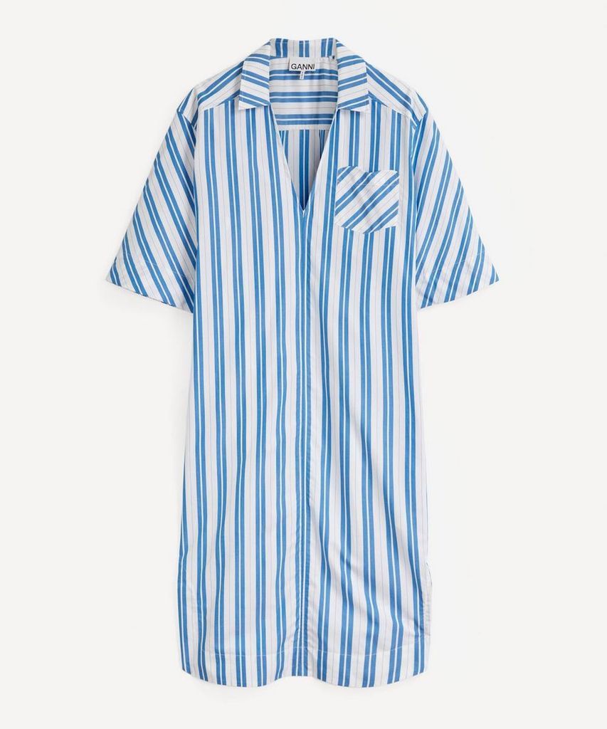 Stripe Organic Cotton Shirt-Dress