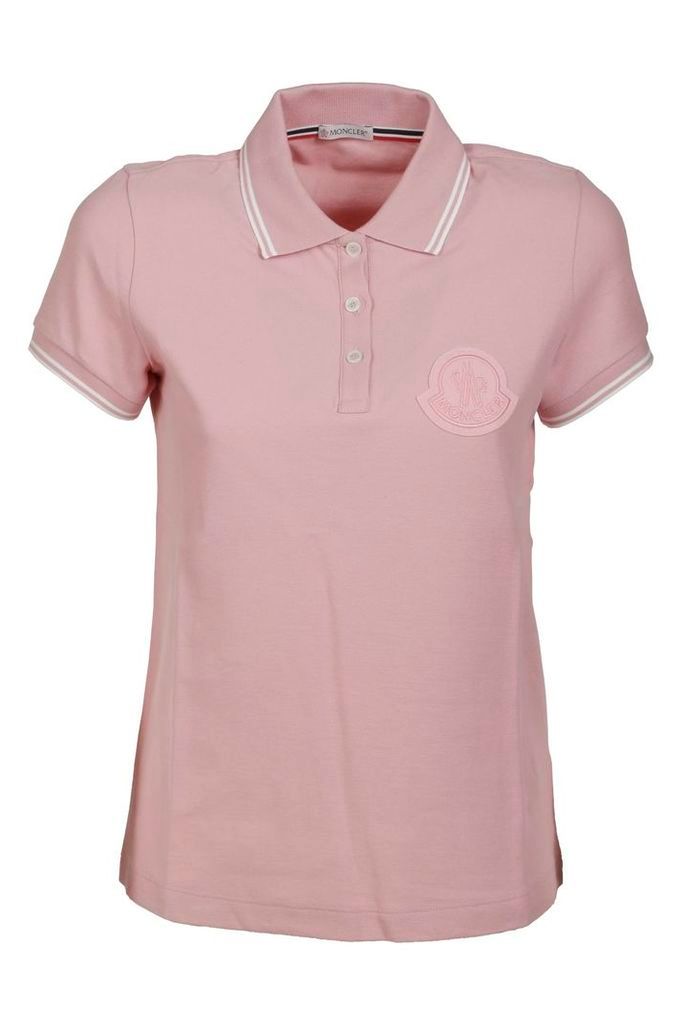 Moncler Embroidered Patch Logo Polo Shirt