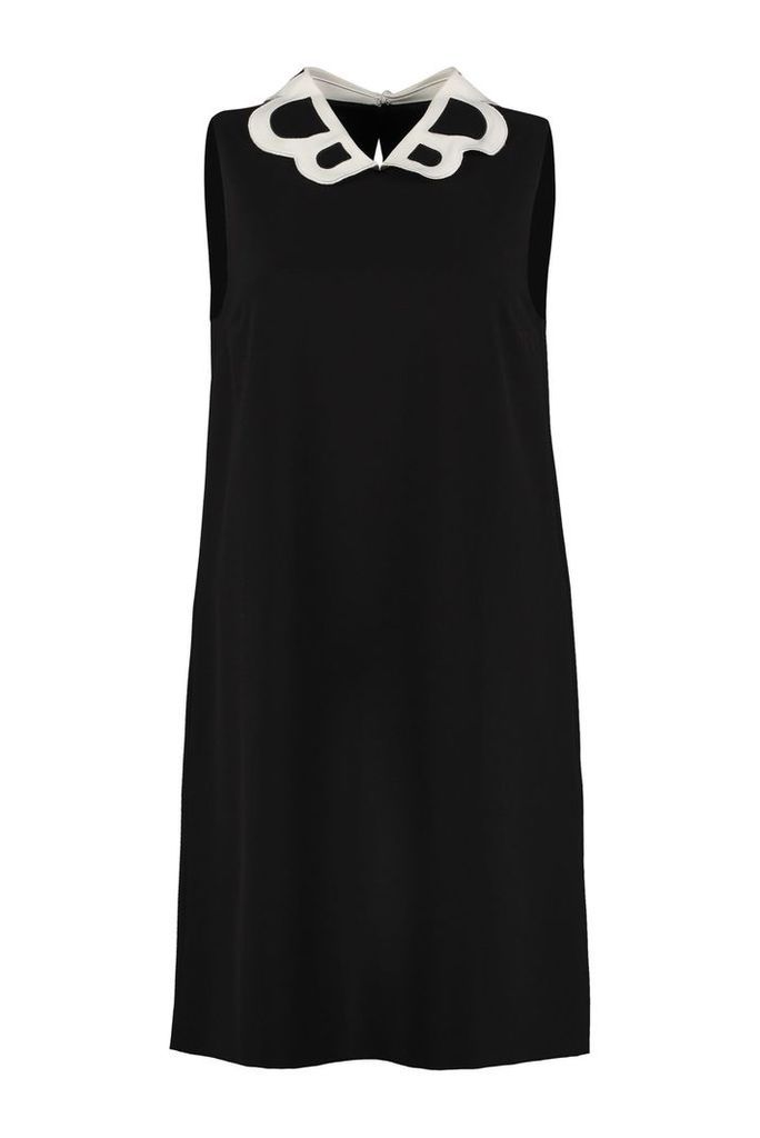 Boutique Moschino Crepe Dress With Collar